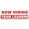 Signmission Now Hiring Team Leaders Banner Apply Inside Accepting Application Single Sided B-72-30312 - alternate 1